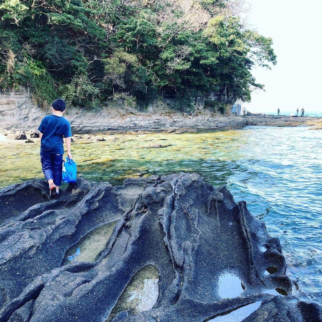 松田洋治さんのインスタグラム写真 - (松田洋治Instagram)「次男とドライブという事になり三浦半島に車を走らせる。こっち来たからには、と胴網へ。磯遊びしたり、ドッチビー投げたり。それからレンタル自転車で城ヶ島まで。気持ちいい一日でした。」2月23日 23時28分 - youjimat
