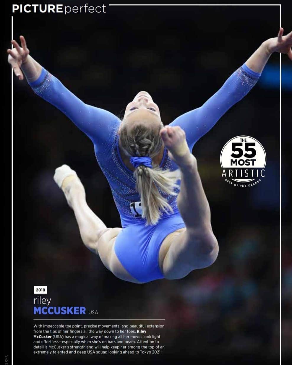 Inside Gymnasticsさんのインスタグラム写真 - (Inside GymnasticsInstagram)「Riley McCusker graces the Picture Perfect page in our 55 Most Artistic "Best of" issue!!! We're so excited to see Riley at Winter Cup!   Photo by Grace Chiu @graceclick  #insidegymnastics #magazine #pictureperfect #picoftheday #instagood #instadaily #artist #artistry #athlete #roadtotokyo2021」2月23日 23時48分 - insidegym