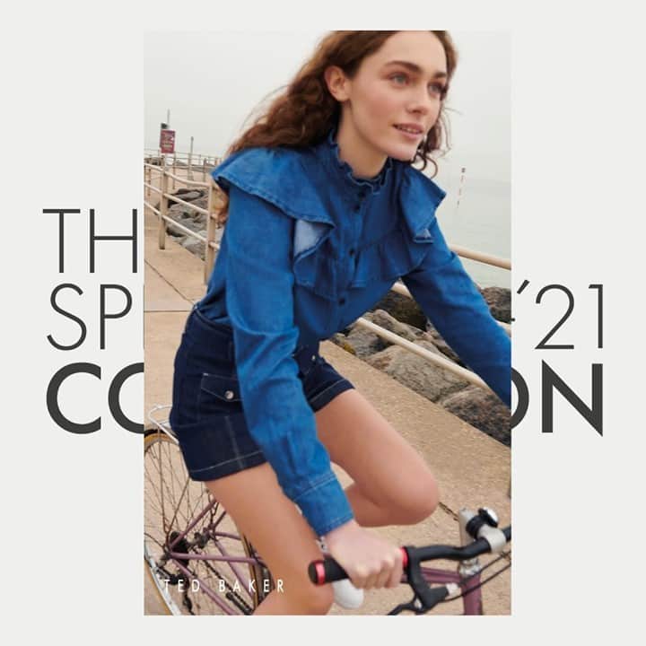 Ted Bakerさんのインスタグラム写真 - (Ted BakerInstagram)「The bicycle. 2021’s best accessory by far. (Denim top: AVIIRA)」2月24日 0時00分 - tedbaker