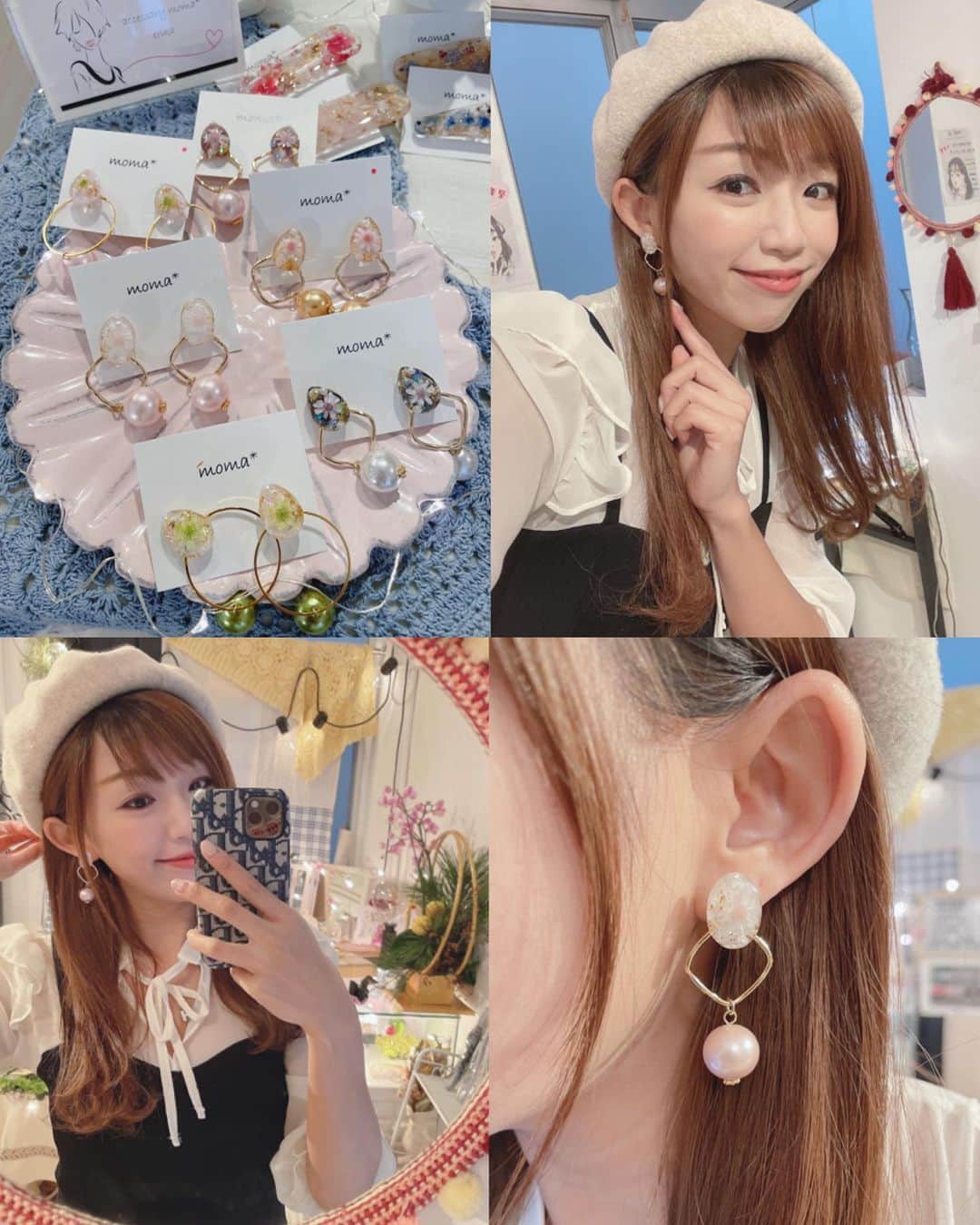 Fleur Fleurのインスタグラム：「［Lalune Market 現貨選擇］  @ERIKA.MOMA  系列 春季珍珠款 呢一個款戴上耳係會變得好好睇 最鍾意粉色嘅珍珠🥰💖」