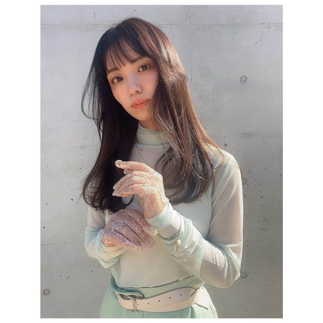岩城優里のインスタグラム：「🌿🤍 #淡色女子」