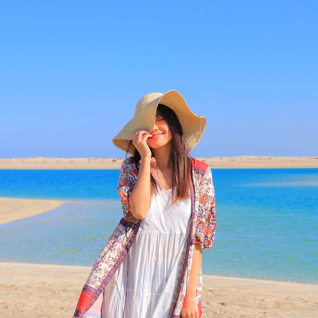溝呂木世蘭さんのインスタグラム写真 - (溝呂木世蘭Instagram)「麦わらの帽子の君が、、、 揺れたマリーゴールドに似てる？  どおかな？？  今年の夏はお出かけできるようになってるかなー？？  夏のマスクほどしんどいものないよねっ😛😛  #夏のマスク #ドバイ #ザワールドアイランド #日本人初上陸の島 #海外旅行 #旅行好きな人と繋がりたい #カメラ好きな人と繋がりたい #海 #dubai #レバノン島 #麦わら女子 #水着 #ではない」2月23日 17時45分 - seran_0422