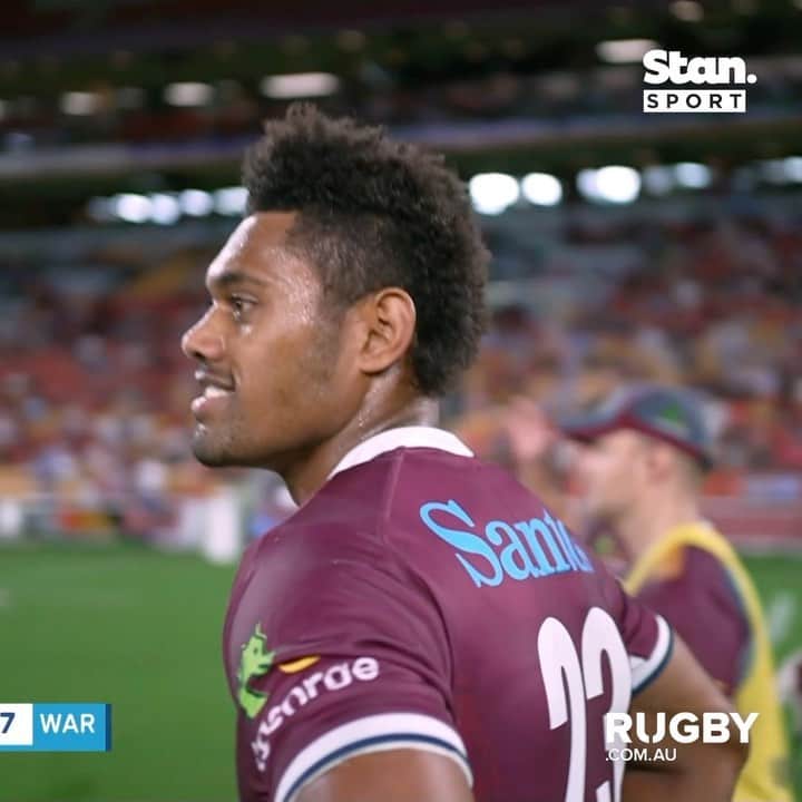 のインスタグラム：「🤯 This is next-gen! @stansportau  #REDvREB #SuperRugbyAU  📅 Friday 26 February, 7:45pm AEDT 🏟 Suncorp Stadium, Brisbane  🎫  bit.ly/3aGSndo 📺 Stan Sport」