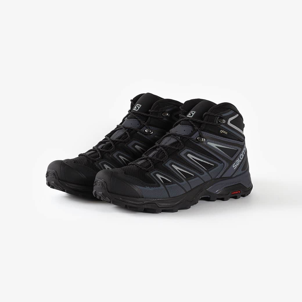 KICKS LAB. [ Tokyo/Japan ]のインスタグラム：「SALOMON l "X ULTRA 3 GTX" Black/Magnet/Quiet Shade l "X ULTRA 3 MID GTX" Black/India Ink/Monument l Available in Store and Online Store. #KICKSLAB #キックスラボ」