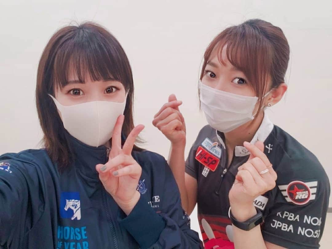 のインスタグラム：「今日は#キムスルギ プロとダブルチャレンジでした😆🎵 ご参加の皆様ありがとうございました！ 韓国行きたい～💕  #ボウリング #プロボウラー #女子プロ #bowling #自撮り #自撮り女子 #女子会」