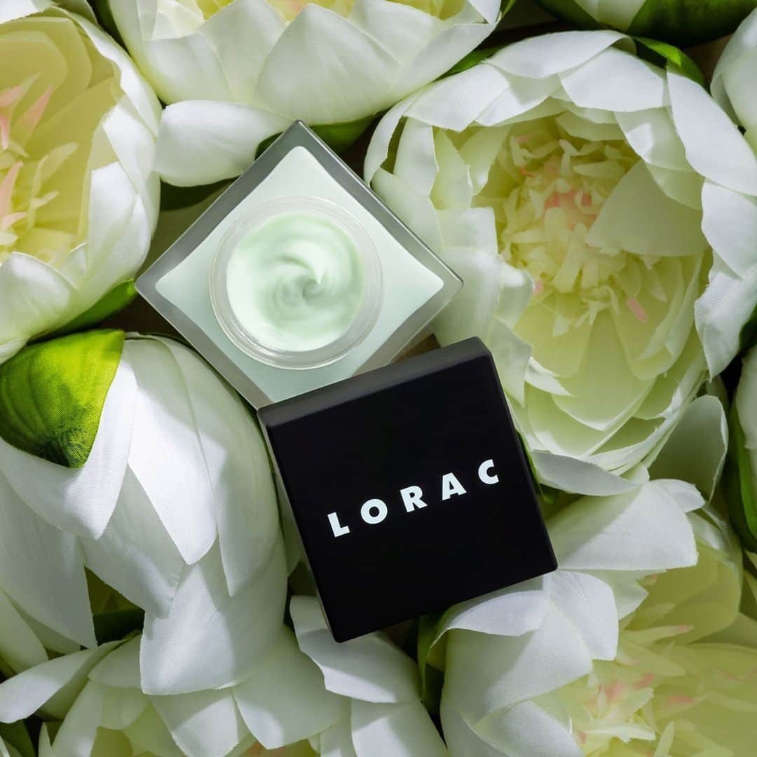 LORACのインスタグラム：「Lotus Flower helps reduce skin inflammation creating a smooth & radiant complexion 🌸 DEWY CANVAS PREP Moisturizer + Primer available NOW for $35 on LORAC.com & coming soon to ULTA.com! Link in bio!  Art Direction @thechrissaltzman // Photo @_ashley_crichton_ // Styling @amy.lipnis  #LORAC #LORACCosmetics @ultabeauty」