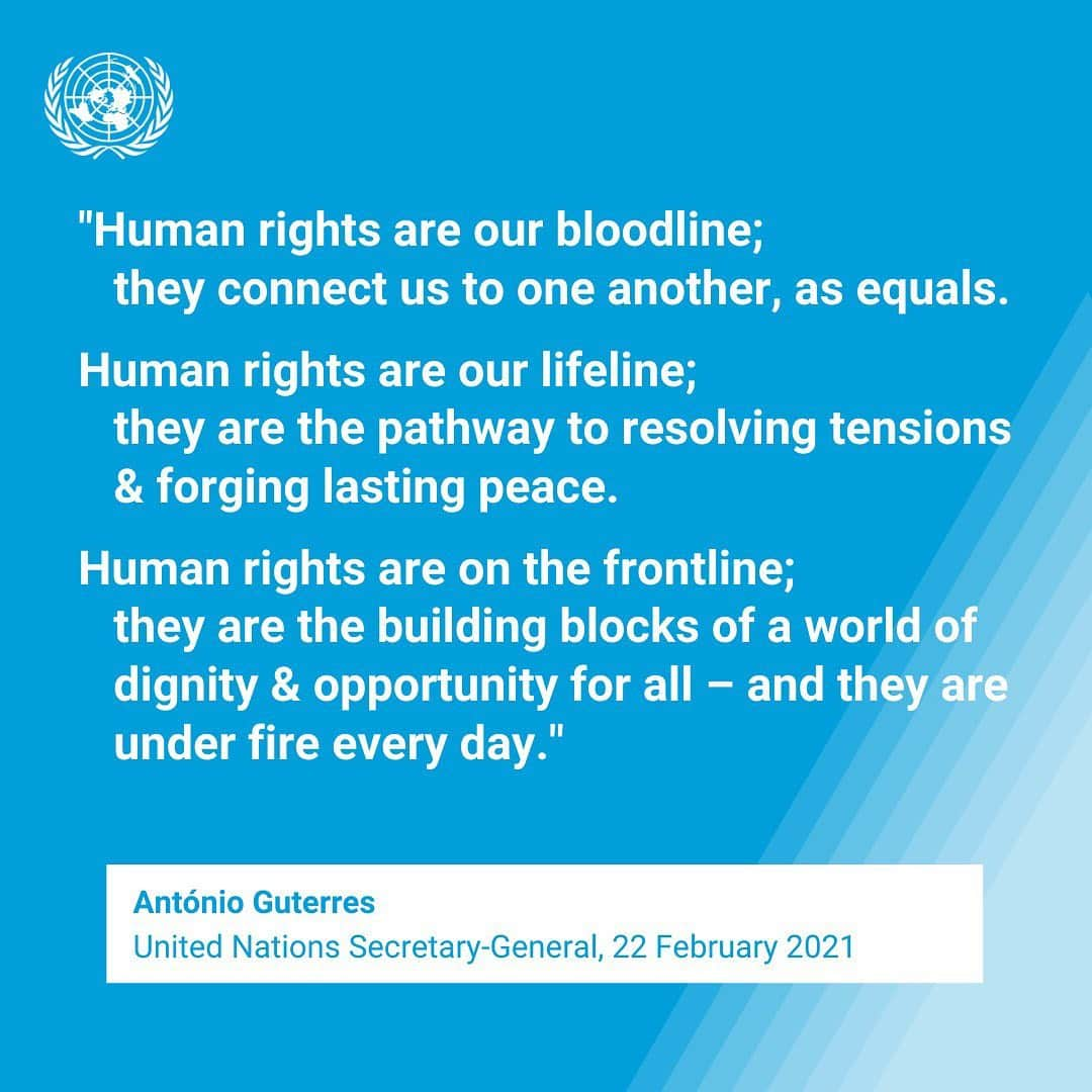 アントニオ・バンデラスさんのインスタグラム写真 - (アントニオ・バンデラスInstagram)「“We must continue to push for policies that fully respect human rights and religious, cultural and unique human identity.”  👉 @antonioguterres told the Human Rights Council.  👍 I couldn’t agree more!!! 👉 bit.ly/46HRC2021 #StandUp4HumanRights」2月23日 22時29分 - antoniobanderas