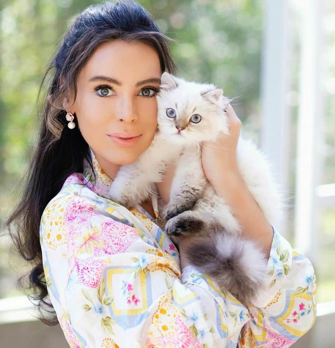 アンナ・ハウスのインスタグラム：「Playful+Affectionate+Clever+energetic+Sleepyheads Cat 🆚 Dog 🐶💕 Which do YOU prefer? #cats#persiancat#kitten @tonismailagic @cre8jax butterfly 🦋 pin @anafebus_」