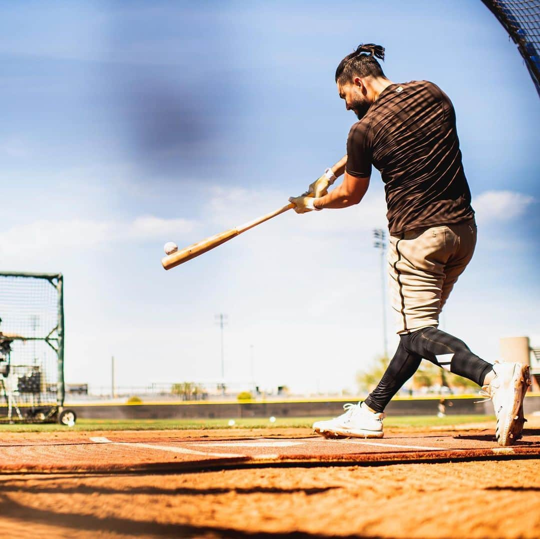 サンディエゴ・パドレスのインスタグラム：「Ayy Papo, those cleats are 🔥 #PadresST」