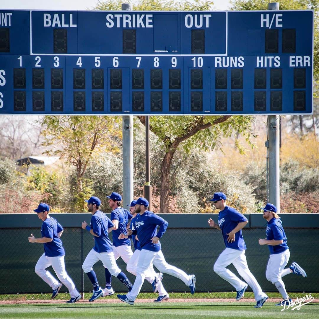 Los Angeles Dodgersさんのインスタグラム写真 - (Los Angeles DodgersInstagram)「Same time, same place tomorrow.」2月24日 8時45分 - dodgers