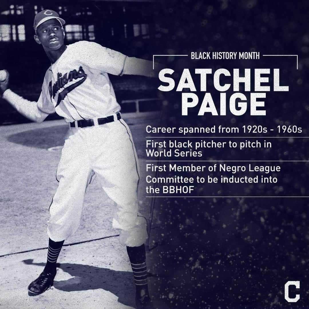 クリーブランド・インディアンスさんのインスタグラム写真 - (クリーブランド・インディアンスInstagram)「For our Black History Month Cleveland Baseball series, we spotlight one of the all-time greats: Satchel Paige.  Satch's unparalleled career spanned five decades including pitching in the 1948 World Series.」2月24日 8時59分 - cleguardians