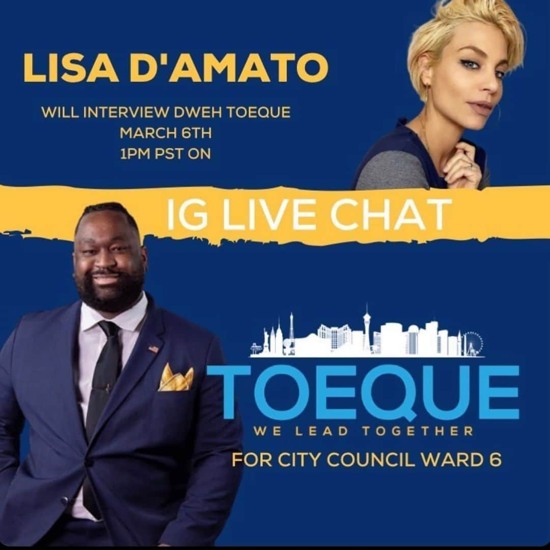 リサ・ダマトのインスタグラム：「Doing another LIVE! March 6th at 1pm with @votetoeque for @bluestocking_solutions . This man is not only incredibly goal oriented and driven (which I LOVE) but he has become a valued friend and teacher during these troubling times. We’ll talk all things about racial equality, setting your values, how he is going to create a healthy community as he runs for public service. I love learning from you @votetoeque !! I’m ready for everyone else to learn from you daily also.  💕✊🏼✊🏽✊🏾✊🏿 .  . Next up, being that it is still #blackhistorymonth , (it should be yr round, obey) but have you learned about the USA’s deadliest racial violence incident called the #ElaineMassacre ? Plz take the time to understand the stories our history tells so history doesn’t repeat itself. #RP @reparationsfund  ——————————————- . . . . #blacklivesmatter #saytheirnames #BLM #humanity #equality #equalityforAll #educateyourself #reparations #reparationsnow」
