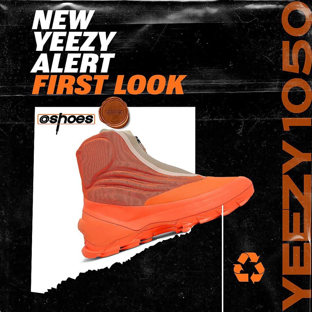 shoes ????のインスタグラム：「An official look at the Yeezy 1050’s rumoured to be arriving this year. 👀 Are these a cop or drop?👇  #sneakers #sneakernews #nicekicks #kicksonfire #sneakerhead #kickstagram #hypebeast #highsnobiety #complexsneakers #brkicks #solecollector #sneakersnstuff #yeezy #ye #kanyewest #yeezy350」