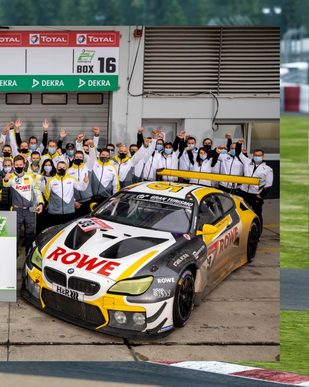 BMWさんのインスタグラム写真 - (BMWInstagram)「Celebrating the 20th overall victory at the Nürburgring 24 Hours last year, with the BMW M6 GT3. Want to learn more about the future of motorsport? Check out the latest #BMWToday episode! #SIMRacing #BMWMotorsport」2月24日 2時25分 - bmw