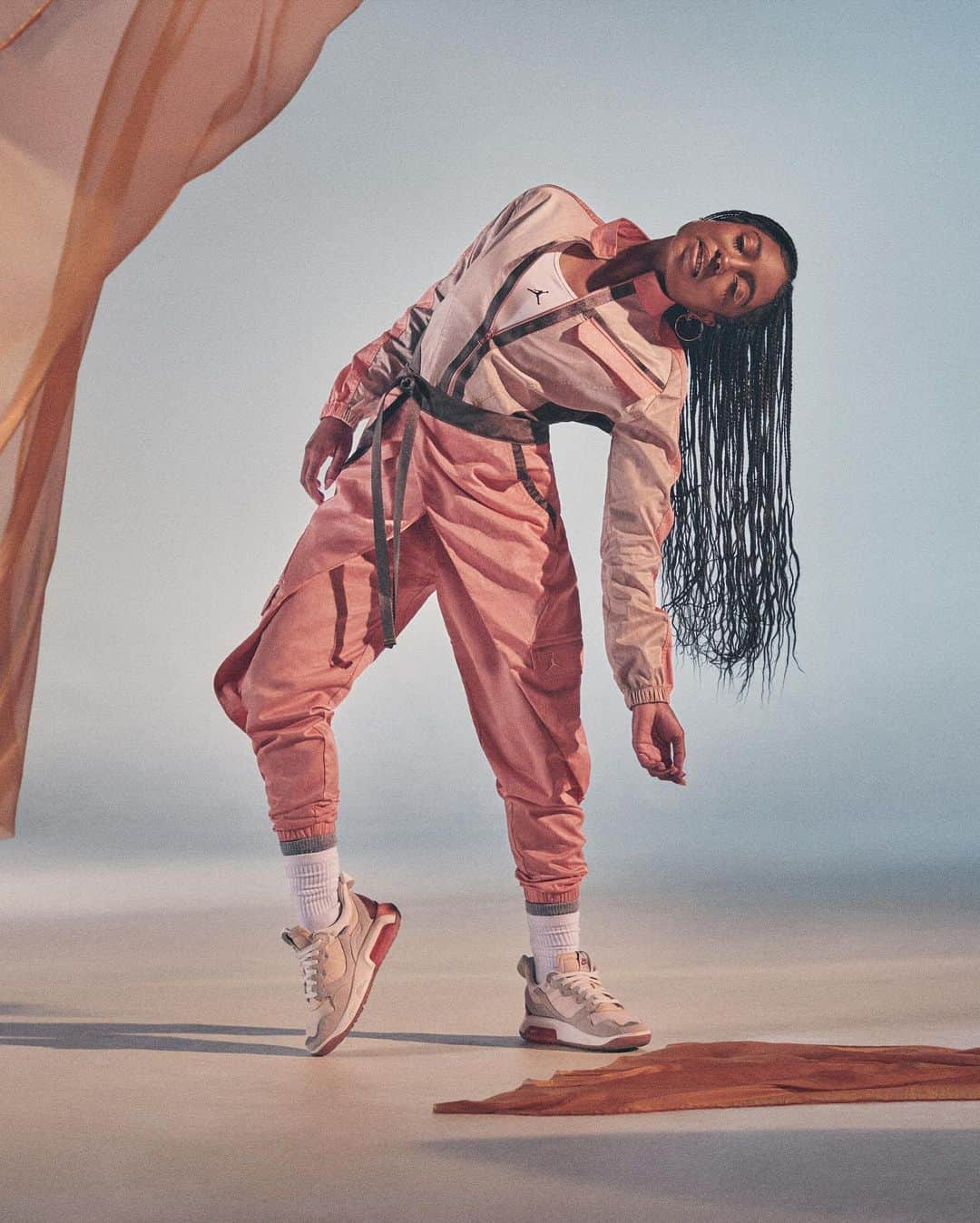 Jordanのインスタグラム：「Aesthetic Air.  Slide right in and float through every day with max comfort while still serving looks. Don’t miss out when the Jordan MA2 ‘Future Beginnings’ drops via SNKRS.」