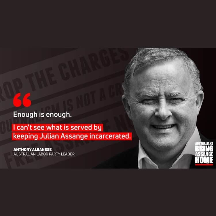 WikiLeaksさんのインスタグラム写真 - (WikiLeaksInstagram)「Australian opposition leader Anthony Albanese joins calls for Julian Assange to be released: "Enough is enough" #FreeAssange」2月24日 2時50分 - wikileaks