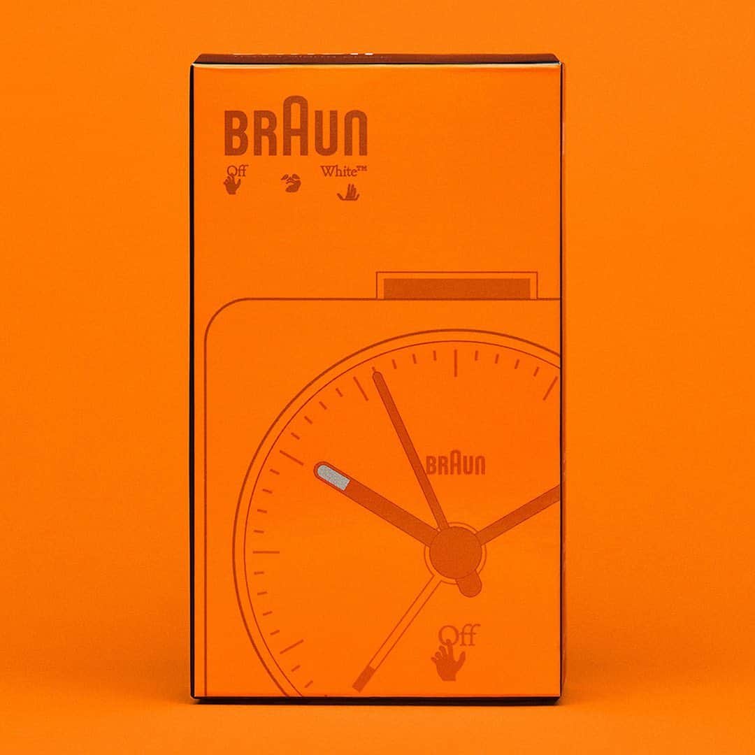 HYPEBEASTさんのインスタグラム写真 - (HYPEBEASTInstagram)「@hypebeastwatches: @virgilabloh and @braun_global have reunited for a collaborative "BC02" clock collection. The battery-powered clock arrives in two iterations, a highly saturated orange or muted light blue, and measures at 57mm, features a matt finish case and dial, a quiet quartz movement and a crescendo-sound alarm. The clock is available now via @off____white for $70 USD.⁠⁠ Photo: Off-White/Braun」2月24日 3時54分 - hypebeast