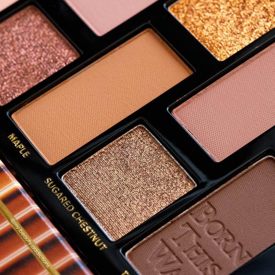 Too Facedのインスタグラム：「Highly-pigmented and multi-dimensional ✨ Our Born This Way Eye Shadow Palette ranges from flattering matte shades, to sultry metallic, shimmer, and sparkle shades!! 💖 #regram @my.beauty.addictions #tfbornthisway #toofaced」