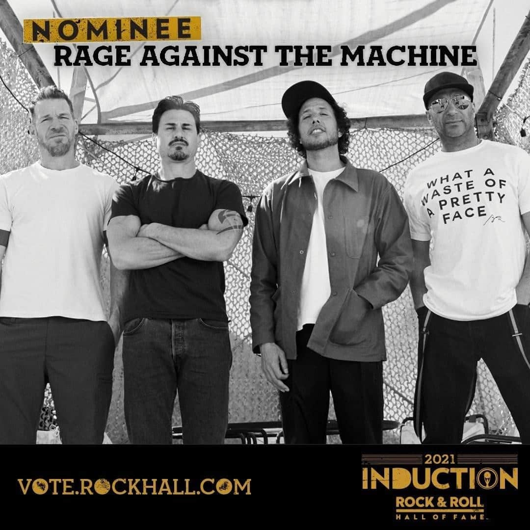 RAGE AGAINST THE MACHINEさんのインスタグラム写真 - (RAGE AGAINST THE MACHINEInstagram)「What better place than here? What better time than now? ⁠ ⁠ #RockHall2021」2月24日 4時01分 - rageagainstthemachine