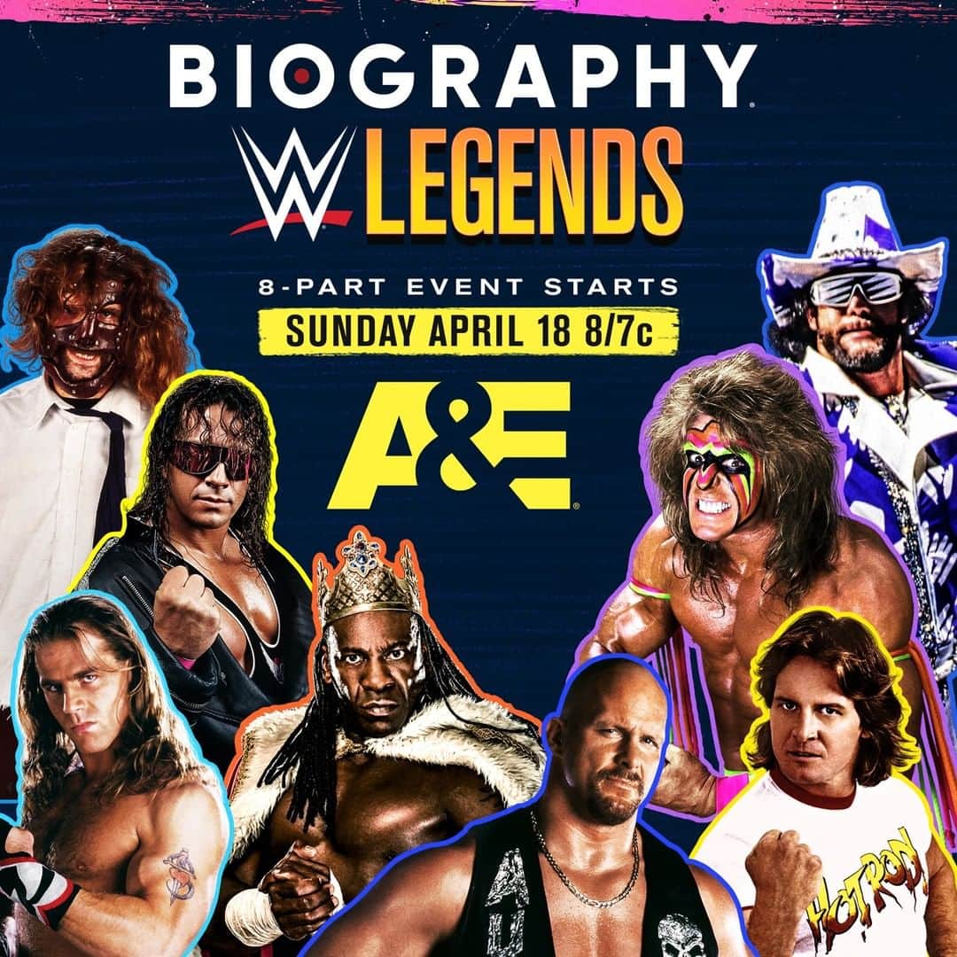 WWEさんのインスタグラム写真 - (WWEInstagram)「WWE and @aetv have teamed up to produce all-new original programming, including eight @biography documentaries and the debut of @treasureswwe — starting Sunday, April 18! ↪️ #WWEonAE」2月24日 4時07分 - wwe