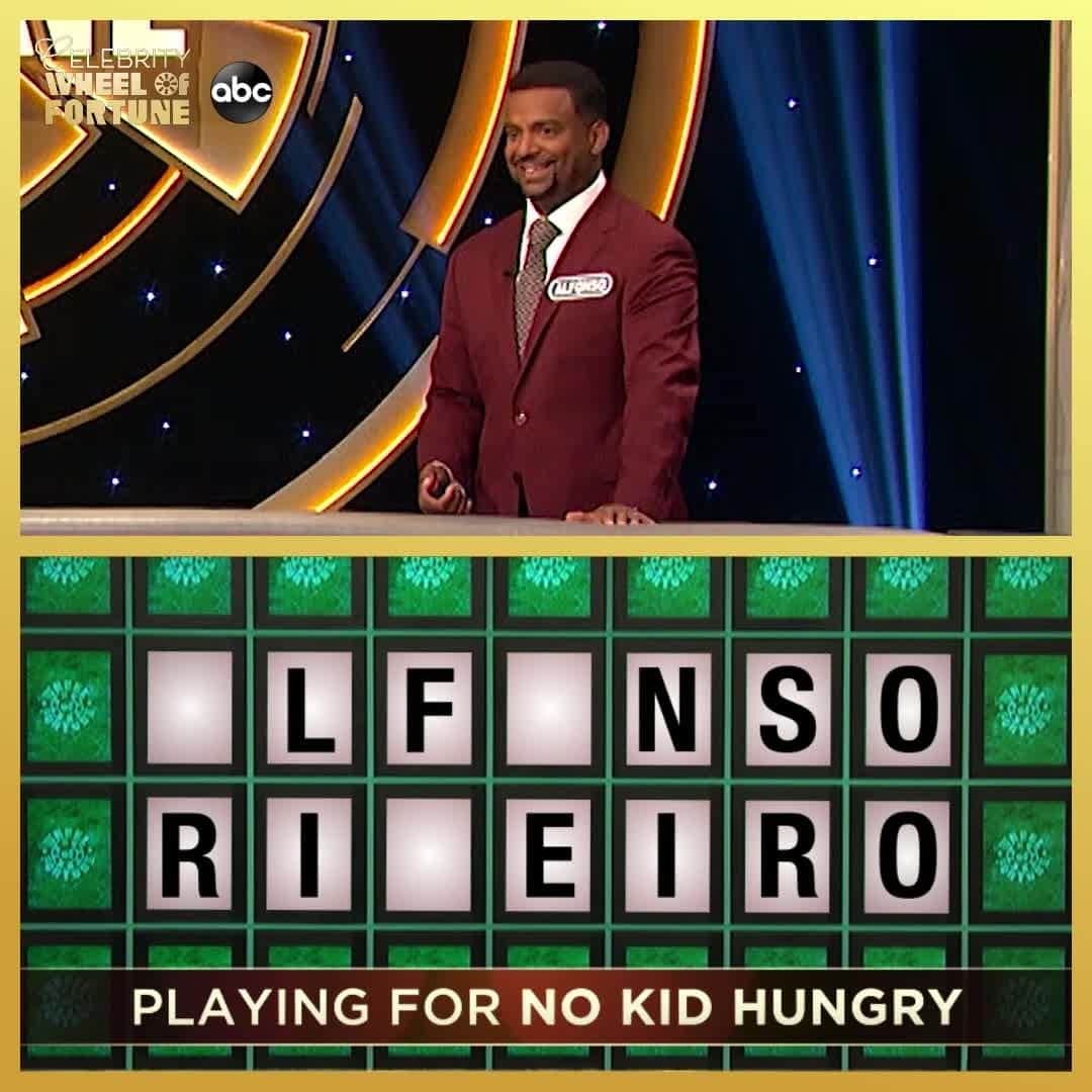 アメリカン・ブロードキャスティング・カンパニーのインスタグラム：「Join @therealalfonsoribeiro on this week's #CelebrityWheelOfFortune, playing for @nokidhungry Thursday at 8|7c on ABC!」