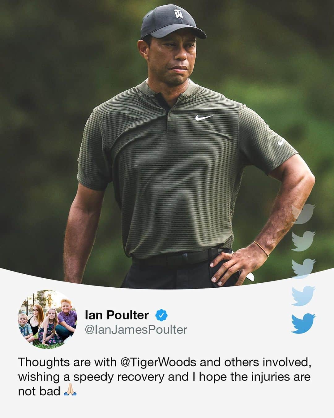 espnさんのインスタグラム写真 - (espnInstagram)「The sports world has been sending positive thoughts to Tiger Woods after learning of his car accident.   He suffered multiple leg injuries and is currently undergoing surgery, according to a statement from his agent Mark Steinberg.」2月24日 5時21分 - espn