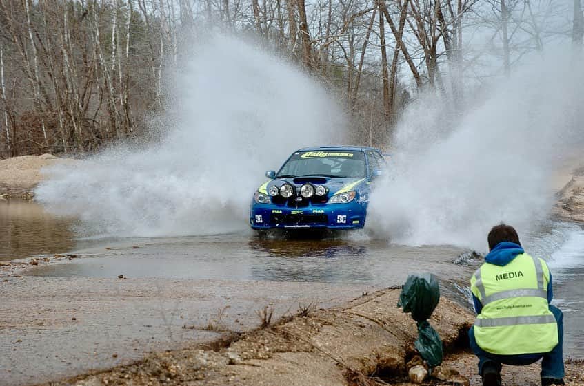 ケン・ブロックのインスタグラム：「My overall win at the 2006 Rally In The 100 Acre Wood was my first ever rally race win, which really helped to take my racing career to a new level. I won that event 5 years in a row (2006 thru 2010) and a total of 7 times in all. These photos are a nice trip down memory lane! And if you haven’t heard by now, this car could be yours if you are the highest bidder at www.wallstmotorsport.com before the auction period ends (link in bio).  Photos: Lars Gange.」