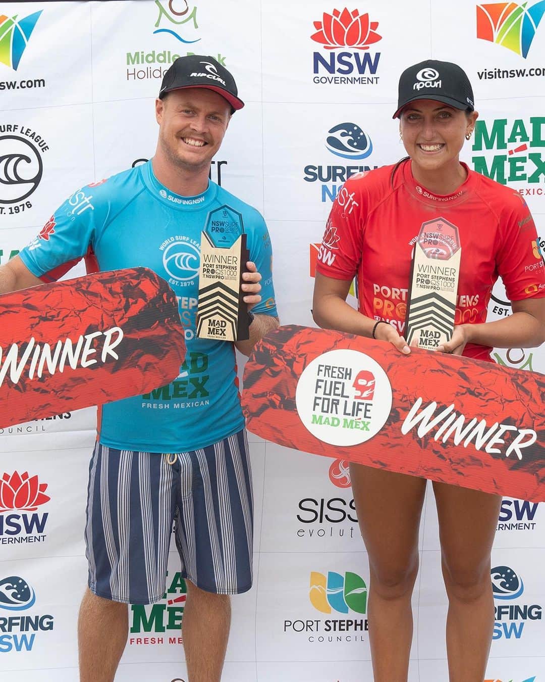 Rip Curl Australiaさんのインスタグラム写真 - (Rip Curl AustraliaInstagram)「Shoutout to these two champions, @jacko_baker and @kobieenright 🏆 ⁠ ⁠ Both taking out the Port Stevens @wsl.qs, the second event of the 2021 series. It's shaping up to be a great year! #GoKobie #GoJackson」2月24日 7時10分 - ripcurl_aus