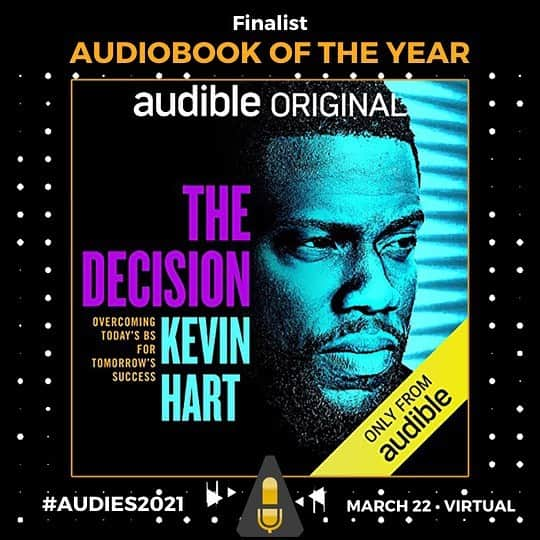 ケビン・ハートさんのインスタグラム写真 - (ケビン・ハートInstagram)「The Decision is nominated for an Audie Award! @audible ....THIS IS CRAZY....I’m nominated for Audiobook of the YEAR. Win or loose this is an amazing honor. Thank you to all of my fans that have supported me over the years and that have supported this audiobook!!!!!! #Audies2021 #TheDecision」2月24日 7時49分 - kevinhart4real