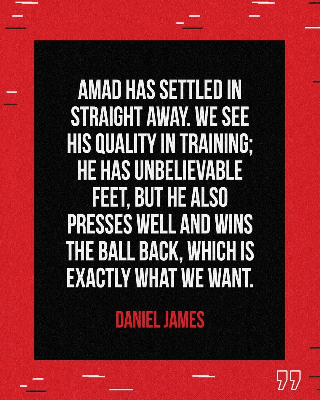 マンチェスター・ユナイテッドさんのインスタグラム写真 - (マンチェスター・ユナイテッドInstagram)「🥰 #AmadDiallo is feeling right at 🏡  #MUFC #ManUtd #DanielJames」2月24日 8時01分 - manchesterunited