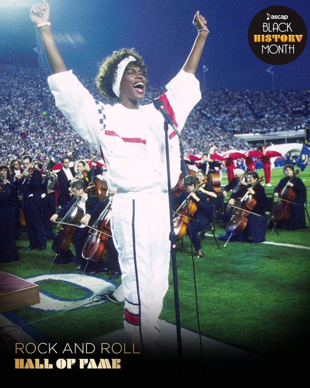 ASCAPさんのインスタグラム写真 - (ASCAPInstagram)「One of music’s all-time greatest voices regardless of genre, @whitneyhouston continues to uplift audiences of every kind of music. Exhibit A: her 2020 induction into the hallowed @rockhall of Fame. #BlackHistoryMonth」2月24日 8時16分 - ascap