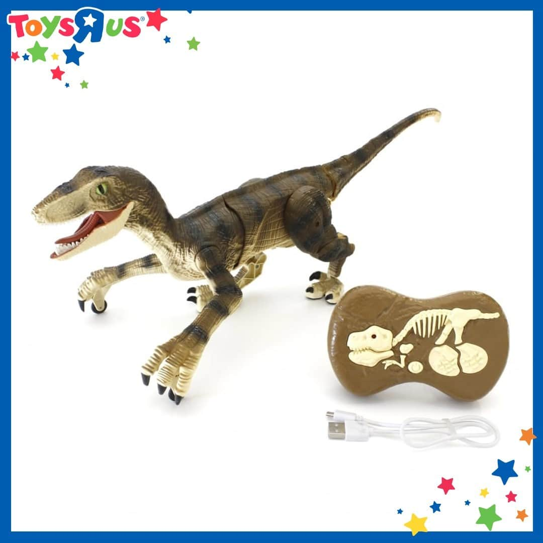 Toys''R''Us｜トイザらス 公式 さんのインスタグラム写真 - (Toys''R''Us｜トイザらス 公式 Instagram)「新登場‼️😆＜肉食恐竜R/C「ダイナソーラン ヴェロキラプトル」＞ 恐竜がリアルに歩き、そしてほえる💫本物の恐竜の動きを再現したRCモデル✨ “リアル恐竜フィギュア＆ラジオコントロールモデル”お部屋の中がまるであの超大作恐竜映画🦖🦕 送信機を操作して前後左右のフルファンクション🙌 ・ ・ ・ #恐竜 #ダイナソー #ヴェロキラプトル #R/C」2月24日 18時26分 - toysrus_jp