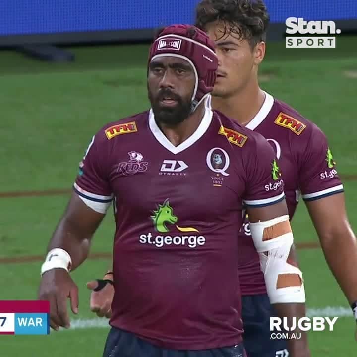 のインスタグラム：「📈 An eye-catching debut from @uruseru.⠀ ⠀ #REDvREB #SuperRugbyAU ⠀ 📅 Friday 26 February, 7:45pm AEDT⠀ 🏟 Suncorp Stadium, Brisbane ⠀ 🎫 @ticketekaustralia  📺 @stansportau」