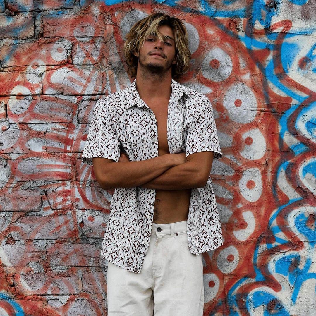 のインスタグラム：「Every journey starts somewhere. @marco_mignot in the Baja Blues shirt from our new Endless Trip collection.」
