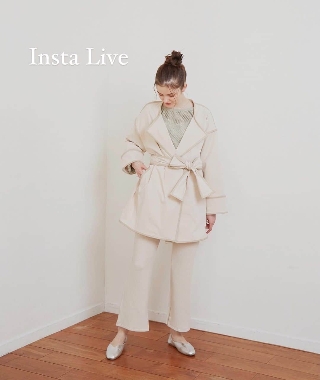 Vannie Officialのインスタグラム：「明日2/25 (THU) 18:00〜19:00  INSTA LIVE ☑︎     先週の17日と昨日12:00から発売された 新作アイテムを4型ご紹介いたします☺︎   ◻︎スタイルアップリブパンツ  ◻︎しゅわしゅわアイスロンT  ◻︎スキ見せパーカー ◻︎シフォンプリーツパンツ    出演  ⚪︎director  @nono__vu 149cm    ⚪︎press  @rena_yoshitsugu 155cm  @s2_aino　164cm    是非ご視聴ください◎      #vannie_u#ヴァニーユー #ZOZOでしか買えない⠀⠀     お問い合わせはDMまでご連絡ください☺︎」