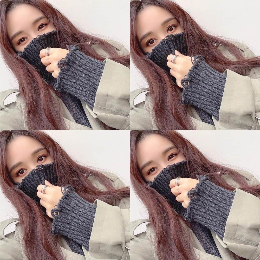 天野ゆうかのインスタグラム：「暖かくなったな〜おもたら また寒なって🥷🏻🍂 #何なん . . ほんで一気に花粉飛びだしたやん🐝 #なんなん . . ずっとくしゃみ止まらへん。 #nannan . . . #もうすぐ春ですね #花粉症 #くしゃみ止まらなさ過ぎて笑える #鼻が蛇口状態🚰 #🤧」