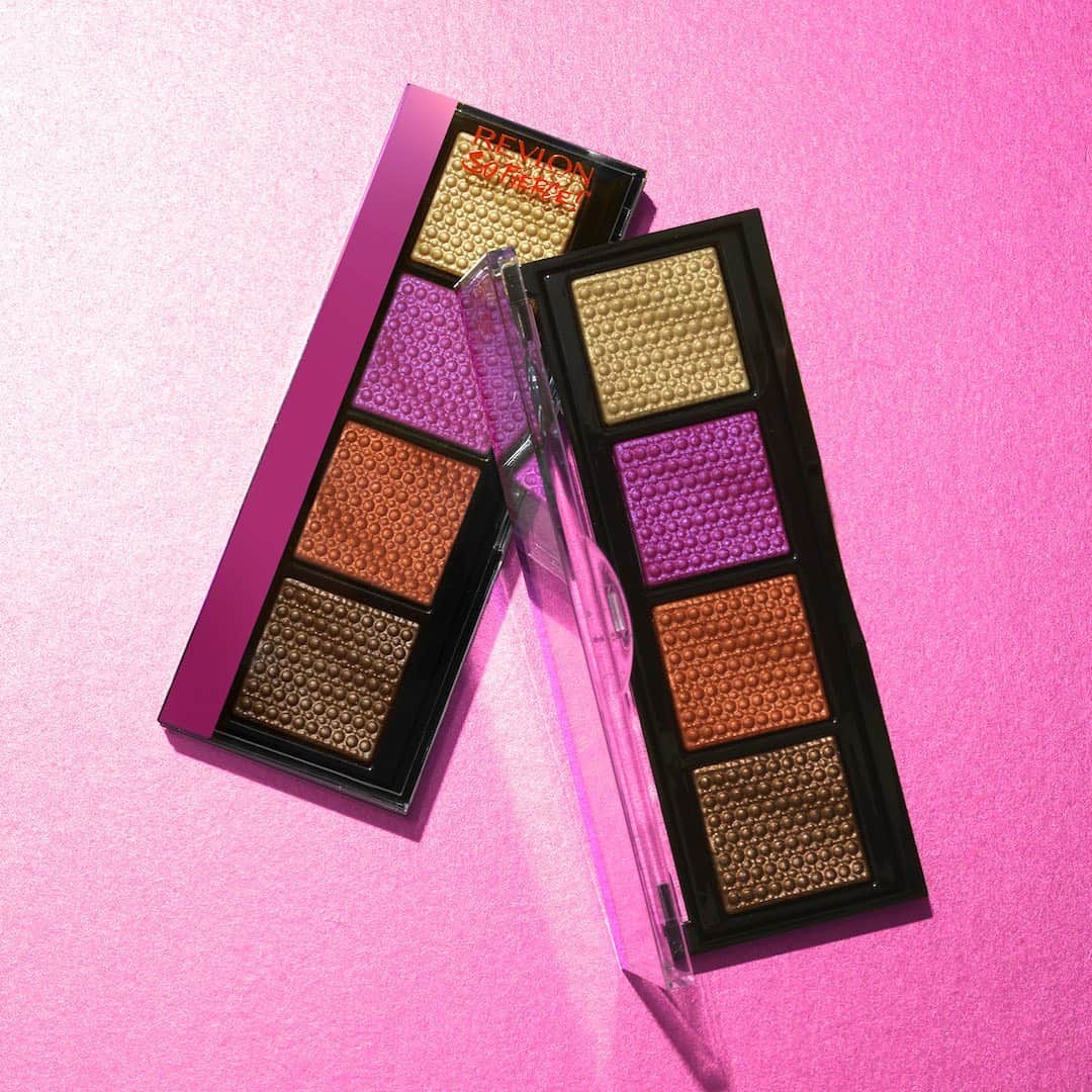 Revlonのインスタグラム：「Imagine how insanely amazing this palette would make your eyes look with a mask 😷...  Shown: #RevlonSoFierce Prismatic palette in The Big Bang (996)」