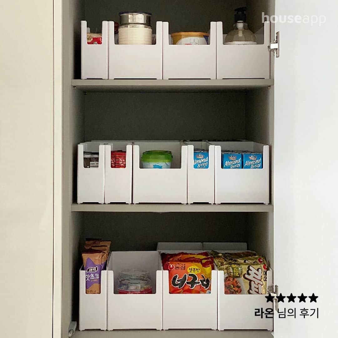 ingerliselilleのインスタグラム：「드디어 찾았다! 내맘에 쏙~드는 수납템☺️ 🔥시즌특가🔥다용도 스토리지 펜트리정리함 . 평소 좋아하는 과자, 라면들로 착착! 채워 나만의 홈편의점 만들기! . ✔1,650원부터~⭐18% off ✔좁은폭S/L, 넓은폭S/M/L 5종 중 택1 ✔3월 2일(화) 까지 진행합니다. . 🛒구매는 사진 속 제품태그 터치 👆🏻 . 🛒@housegram_ 프로필 링크 또는 하우스앱에서 ‘펜트리정리함’ 검색하셔도 구매 가능합니다. . 심플한 디자인은 물론! 실용성을 겸비한 가성비 갑! . 수납함 1개당 라벨클립 1개, 라벨 5장이 포함되어 있습니다. . 서랍내부 정리에도 유용하고 적층 사용도 가능해 화장품 수납에도 탁월한 질리지 않는 디자인입니다. . 아이들 장난감 정리함으로도 추천! 빈틈없이 착착착! 정리해보세요👆✨ . #하우스앱 #하우스스토어 #하우스공구 #홈편의점 #홈편의점오픈 #펜트리정리 #펜트리수납  #홈데코 #감성홈데코 #감성인테리어 #정리의달인」
