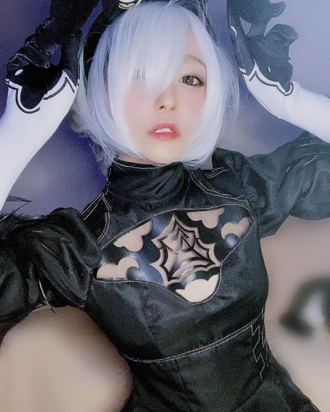 南梨央奈のインスタグラム：「カチューシャじゃなくて耳付けました #AV女優 #2B #NieR:Automata」