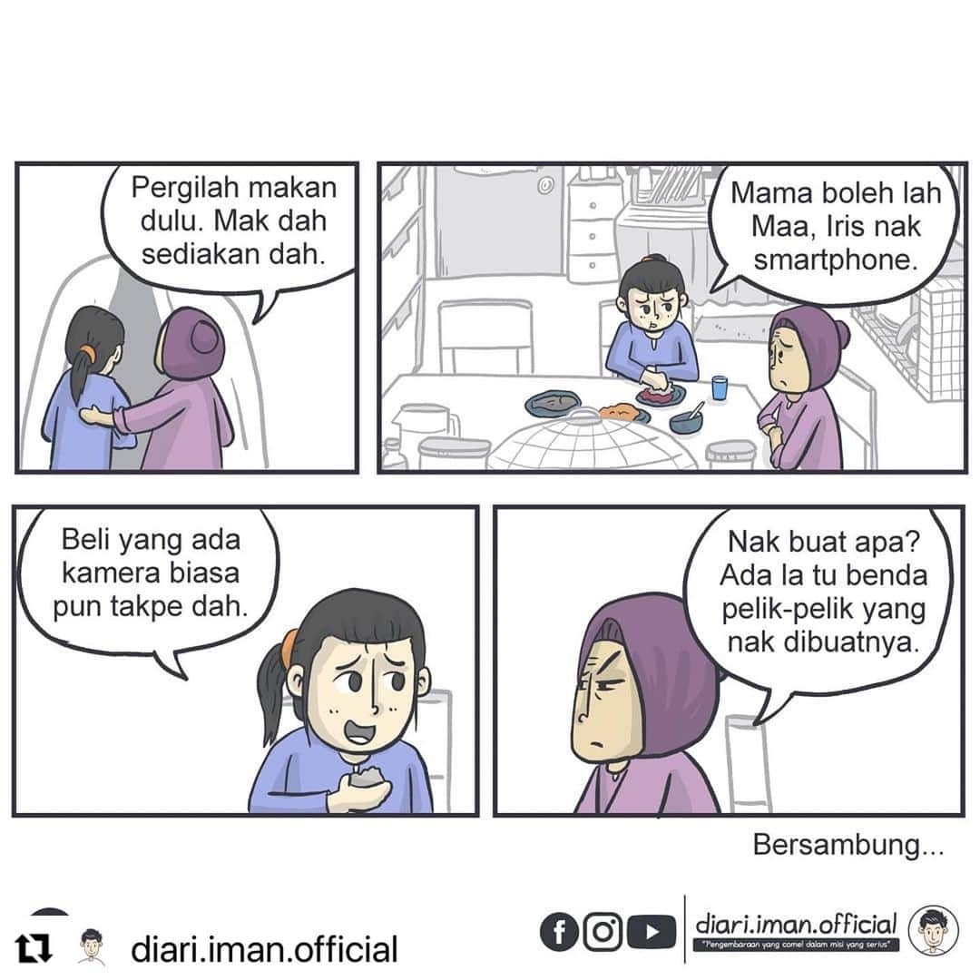 Koleksi Komik Malaysiaさんのインスタグラム写真 - (Koleksi Komik MalaysiaInstagram)「#Repost @diari.iman.official with @make_repost ・・・ Baiti Jannati - Episod 4 . #komikmalaysia #gengkomik  #komikdakwah #komikmuslim #komikcomel #komiktarbiah #cintaker #kartun #komikmalaysia #komikbersiri #komikharian #komikinstagram #koleksikomikmalaysia #gengkomik #instakomik #lukisandakwah #paidreview #muslimcomics #selfreminder #selfmotivate #positvevibes #dakwah #motivasi #quotes #manfaat #mesej #tarbiah #iman #lukisan #baitijannati #diariimanofficial」2月24日 13時37分 - tokkmungg_exclusive