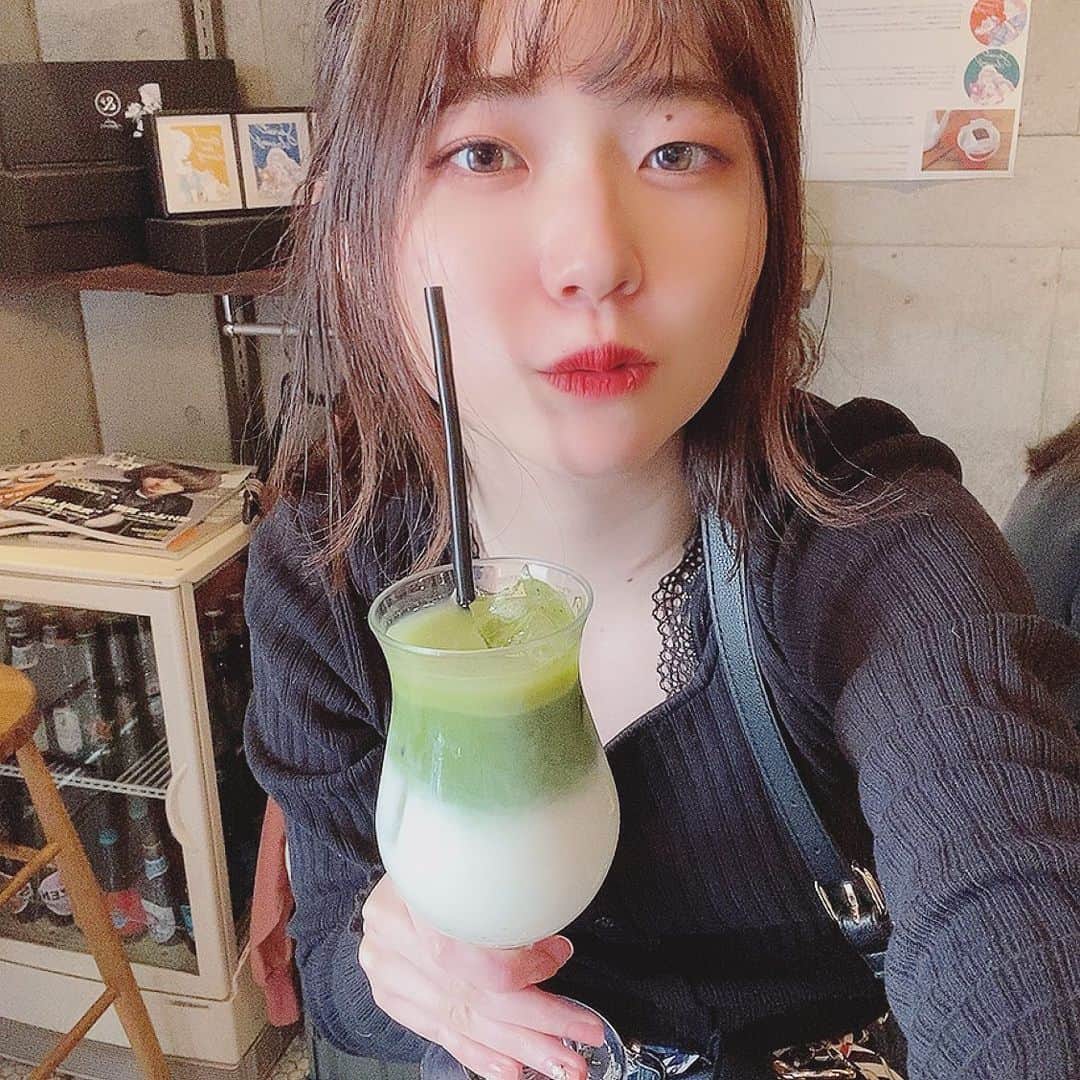 タカフジチヒロのインスタグラム：「.•*𝙈𝙖𝙩𝙘𝙝𝙖 𝙡𝙖𝙩𝙩𝙚 *•.¸  #matchalatte #syouinjinjyamae  #syouinjinjyamaecafe #cafestagram  #cafelatte #coffee #tokyo #cafe」
