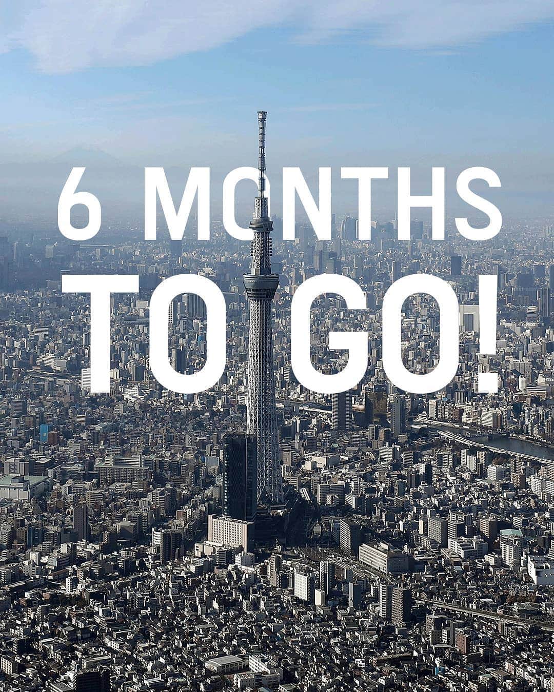 2020年東京オリンピックのインスタグラム：「6⃣ Months To Go! 🔜🇯🇵 @paralympics  👀🗻  #Tokyo2020 #UnitedByEmotion」