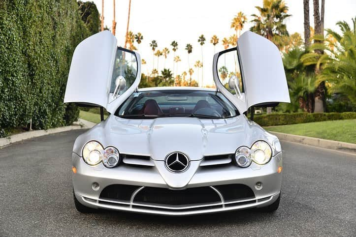 Dirk A. Productionsのインスタグラム：「🔥READY TO BE YOURS • 2005 Mercedes SLR McLaren • 1,525 miles • Priced to sell • Nationwide & Worldwide Shipping Available INTERESTED? DM or TEXT (424) 256-6861」