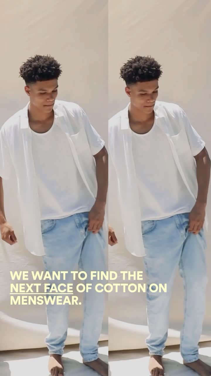 COTTON ONのインスタグラム：「MALE MODEL UNEARTHED. We’re looking for a fresh new face for @cottononmen. 👀 Laid-back, low-key, loves a selfie (or can learn to). 🤳 Swipe up from our stories to nominate yourself, your mate, your brother, your barista—whoever. In partnership with @imgmodels 📸💼 #AUSonly」
