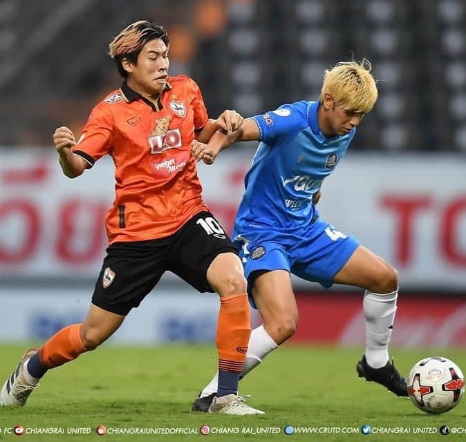 大久保剛志のインスタグラム：「Chiangrai United good team. 滝監督の古巣。 本当に勝たせたかった。」