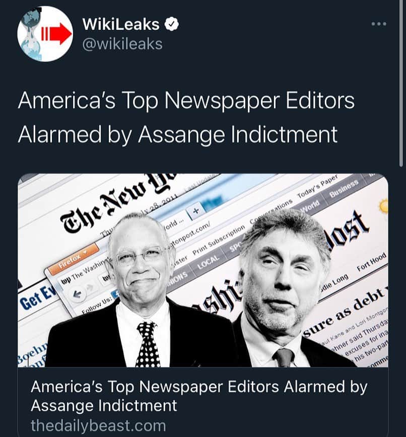 WikiLeaksさんのインスタグラム写真 - (WikiLeaksInstagram)「#FreeAssangeNOW」2月24日 17時45分 - wikileaks