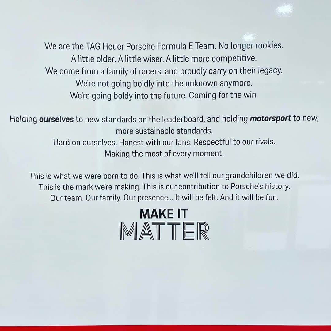 アンドレ・ロッテラーのインスタグラム：「#makeitmatter @tagheuerporschefe 🏎🏁@porsche」