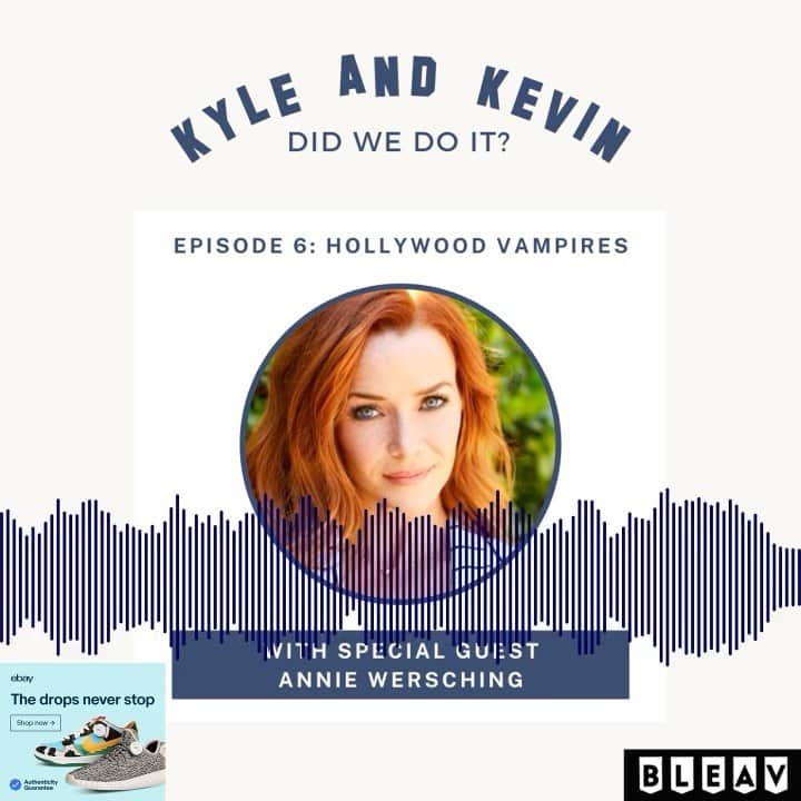 アニー・ワーシングのインスタグラム：「Hung out for a bit with these cool cats. @kevinweisman & @theactualkylegass are killin’ it on their new podcast @_didwedoit_ ! Have a listen! 🎧Available on @applepodcasts, @spotify or wherever you get your podcasts!」