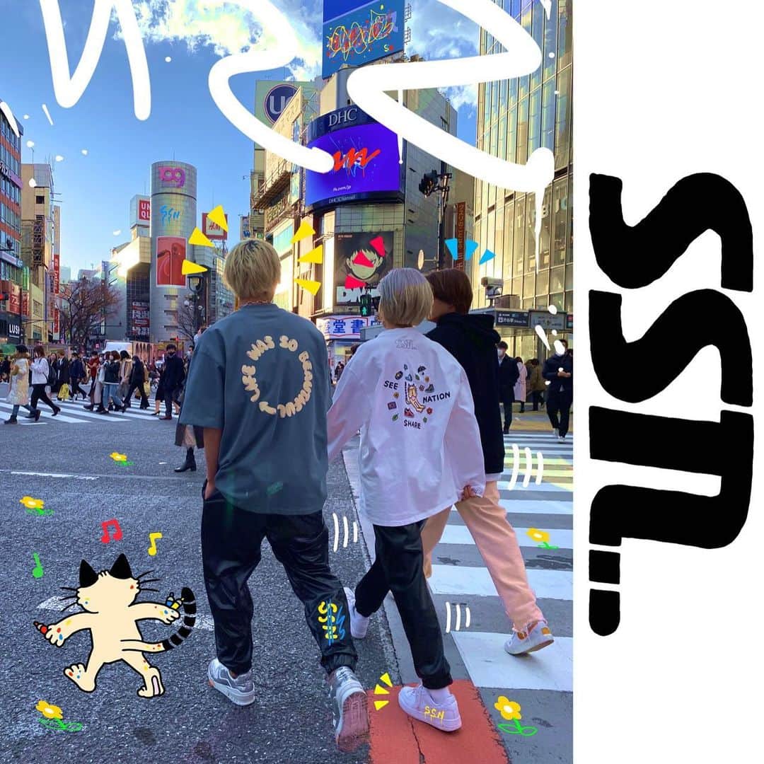 きくちゆうきのインスタグラム：「新ブランド「SSN」のビジュアルキャラクター担当させていただくことになりました😺よろしくお願い致します😺」