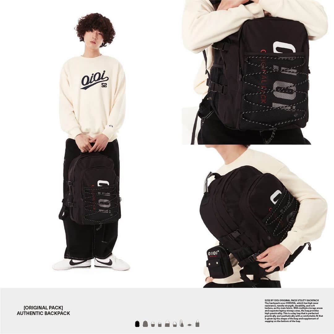 Second Brand Of O!Oiのインスタグラム：「Always With ORIGINAL PACK ONLINE STORE 10% OFF⚡️  멀티 수납력과 뛰어난 내구성을 자랑하는 모두를 위한 가방 라인, #오리지널팩    오리지널팩 가방으로 신학기 준비 끝!  OFFLINE OPEN 02.26 (FRI)  홍대 플래그십 스토어 및 신세계 강남점  상품별 순차적 입고 예정  ✔️ORIGINAL PACK 발매기념 공식몰 & 무신사 10% OFF (2/22-3/1) ✔️공식몰에서 5만원 이상 구매 시 5252 BY O!Oi 로고 볼펜 증정! (선착순 한정)  52-52.co.kr」